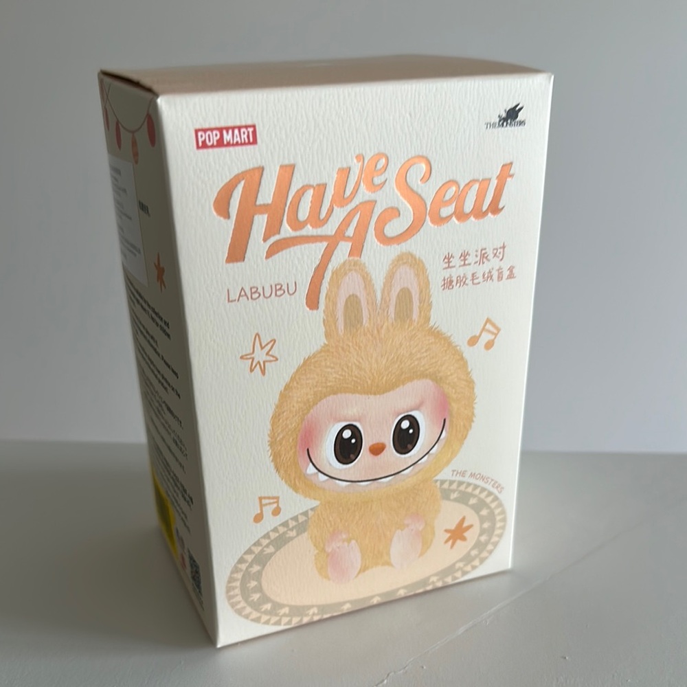New in Box Unopened SISI Labubu from Pop Mart Have A Seat Series (Yellow)